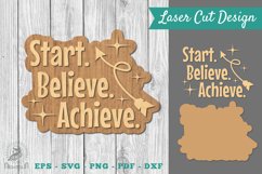 Motivational Laser Cut Decoration SVG 1 Product Image 1