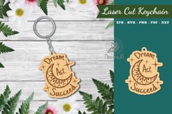 Motivational Quotes Laser Cut Keychain Product Image 1