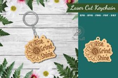 Motivational Quotes Laser Cut Keychain Product Image 1