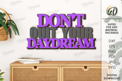 Motivational phrases sign Laser Cut. Wall Decor SVG Product Image 1
