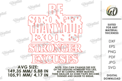 Motivational phrases sign Laser Cut. Wall Decor SVG Product Image 2
