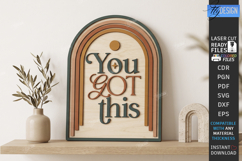 Motivational Wall Sign Laser Cut | Motivational Quotes | CNC Product Image 1
