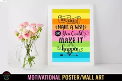  Motivational Poster Wall Art Classroom Poster I Office Positive Affirmation Poster I Daily Affirmation Wall Art for Kids