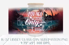 Motivational can glass wrap, inspirational quote sublimation Product Image 2