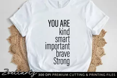 Motivational Quote SVG PNG EPS Inspirational T-shirt Design Product Image 2