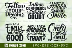 Motivational SVG Bundle, Focus On The Good Svg Product Image 1