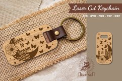 Motivational Quotes Laser Cut Keychain Product Image 1