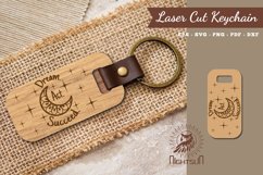 Motivational Quotes Laser Cut Keychain Product Image 1