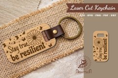 Motivational Quotes Laser Cut Keychain Product Image 1
