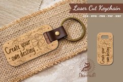 Motivational Quotes Laser Cut Keychain Product Image 1