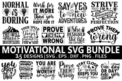 Motivational SVG Bundle - Motivational Design Product Image 1