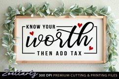 Know Your Worth Motivational Quote SVG Inspirational SVG Product Image 1