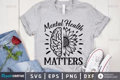 Mental health matters SVG, Mental Health SVG Design Product Image 1