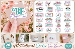 Motivational Sticker svg bundle Product Image 1