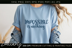 Positive Inspirational Quote SVG Motivational T-shirt Design Product Image 4