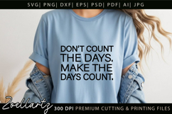Positive Inspirational Quote SVG Motivational T-shirt Design Product Image 6