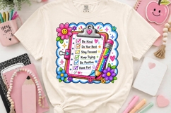 Motivational Teacher Clipboard Clipart PNG Classroom Art Product Image 2
