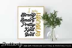 I am Enough Christian Quote SVG PNG EPS DXF Farmhouse Sign Product Image 3