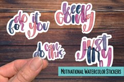 Watercolor Motivational PNG Sticker Pack Product Image 1
