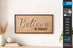 Motivational Wall Sign Laser Cut Bundle | Inspirational SVG Product Image 13