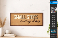 Motivational Wall Sign Laser Cut - Inspirational Quote SVG Product Image 1