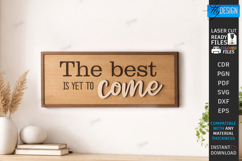 Motivational Wall Sign Laser Cut - Inspirational Quote SVG Product Image 1