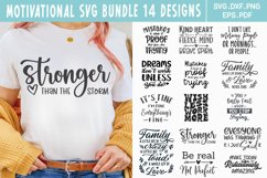 Motivational Svg Bundle, Png SVG Positive Quote, 14 designs Product Image 1