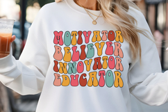 motivator believer innovator SVG, Back to School SVG Product Image 1