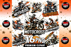Motorcross Sports Dirt Bike Rider PNG Product Image 1