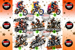 Motorcross Sports Dirt Bike Rider PNG Product Image 2