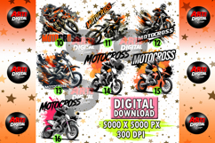Motorcross Sports Dirt Bike Rider PNG Product Image 3