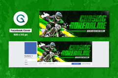 Motocross Team Social Media Pack Template Product Image 4