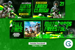 Motocross Team Social Media Pack Template Product Image 3