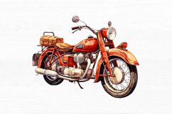 Motorbike Vintage Watercolor Sublimation clipart Product Image 6