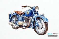 Motorbike Vintage Watercolor Sublimation PNG Clipart Product Image 1