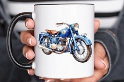 Motorbike Vintage Watercolor Sublimation PNG Clipart Product Image 2
