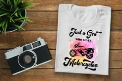 Just a Girl Who Loves Motorcycles I Motorcycle Lover Sublimation
