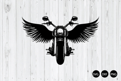 Motorcycle with Wings SVG, Bike SVG Product Image 1