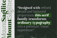 Mount Sagilite Modern Serif Family Typeface Product Image 7