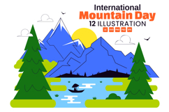 10 International Mountain Day Illustration Product Image 1
