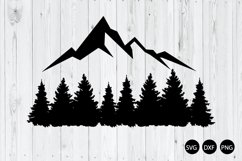 Mountain And Forest SVG, Forest SVG, Mountain SVG Product Image 1