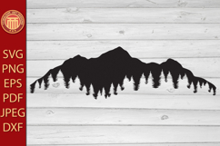 Mountain Landscape and the Forest - eps, svg, pdf, png files Product Image 1