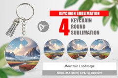 Keychain Mountain Landscape Product Image 1