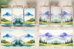 Mountain Landscape Glass Can Wraps Product Image 4