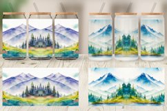 Mountain Landscape Glass Can Wraps Product Image 5