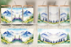 Mountain Landscape Glass Can Wraps Product Image 6