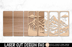 Mountain Landscape Laser Cut SVG Product Image 2