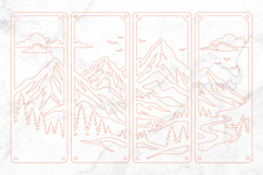 Mountain Landscape Laser Cut SVG Product Image 3