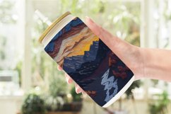 Mountain Paper Quilling Glass Can Wraps Product Image 2
