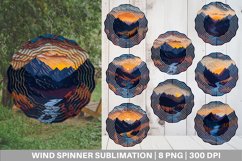 Mountain Paper Quilling Wind Spinner | Sublimation Spinner D Product Image 1
